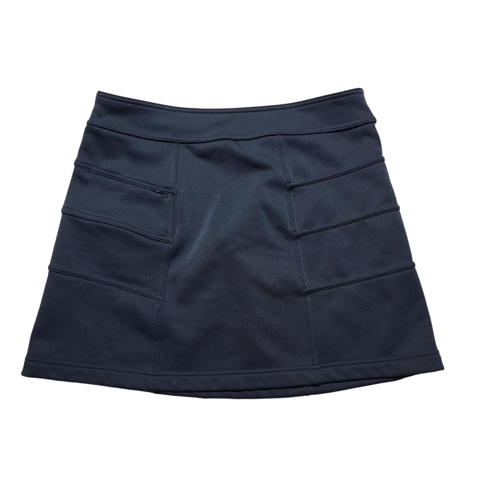 Athleta Skirt Womens Medium Blue Fleece Lined Pockets Hiking Winter Athletic